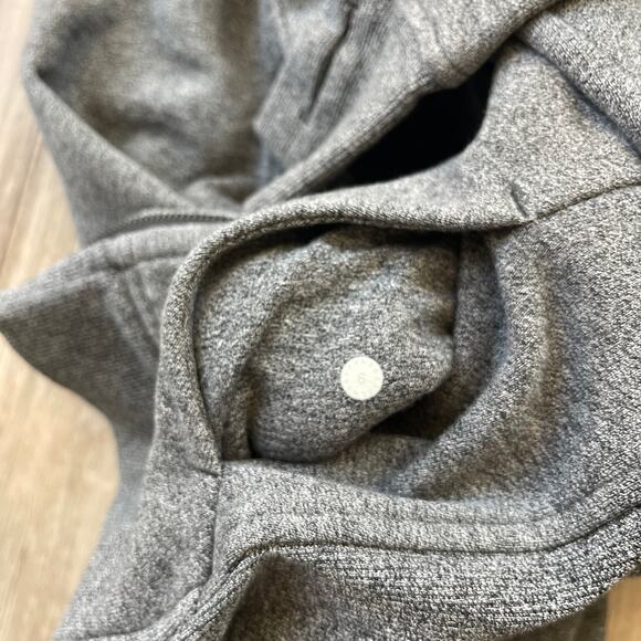 Lululemon Heathered speckled Black Scuba Sull-zip Hoodie Size 6 Gym Active Wear - Picture 9 of 9